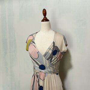 Olian Maternity Maxi Dress with Faux Wrap